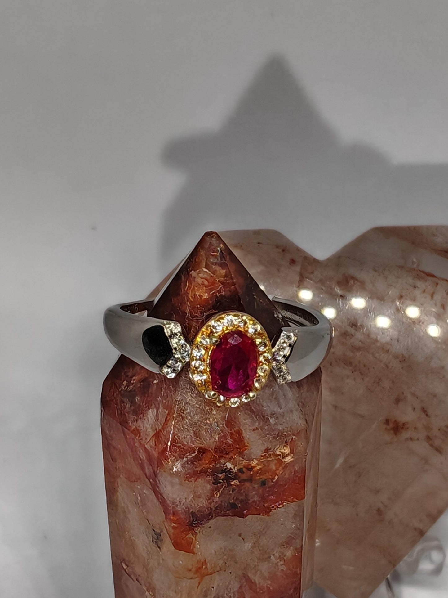 Red Gold and Bling - Red Ruby - Adjustable up to a T