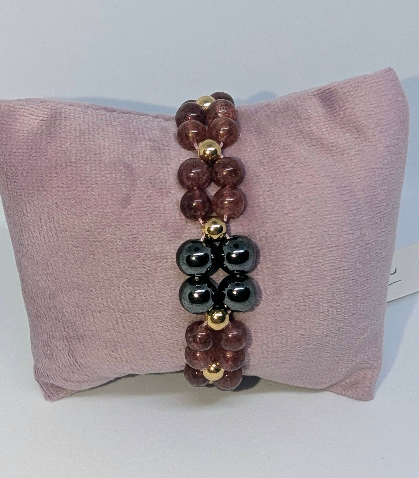 Quad Pattern - Adjustable Bracelet - Handmade