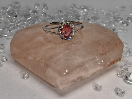 Elegant Tourmaline - Sterling Silver Adjustable Ring up to Size S