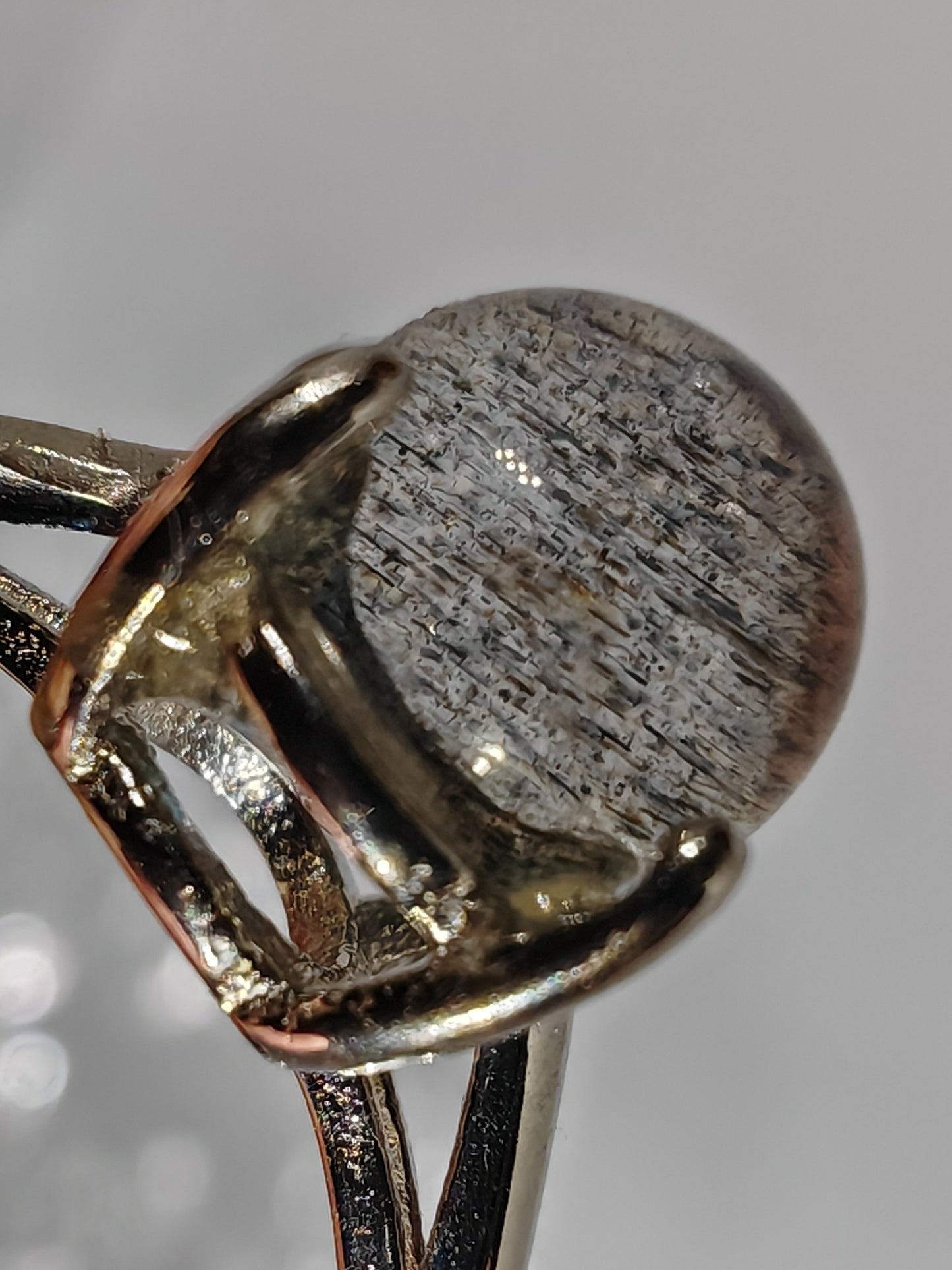 Labradorite Globes - Sterling Silver Adjustable Ring up to Size R