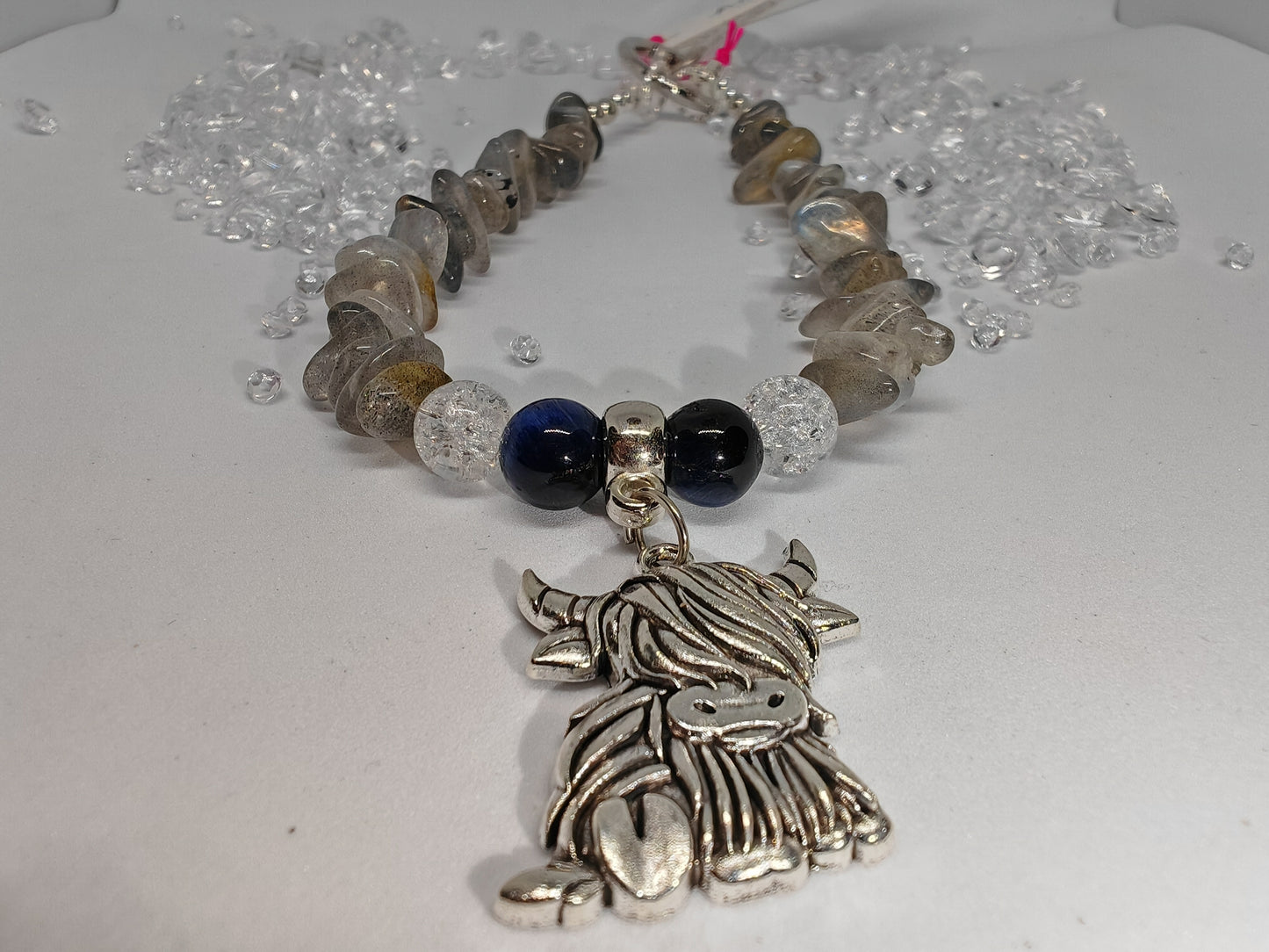 Highland Cow Phone Charm Wristlet