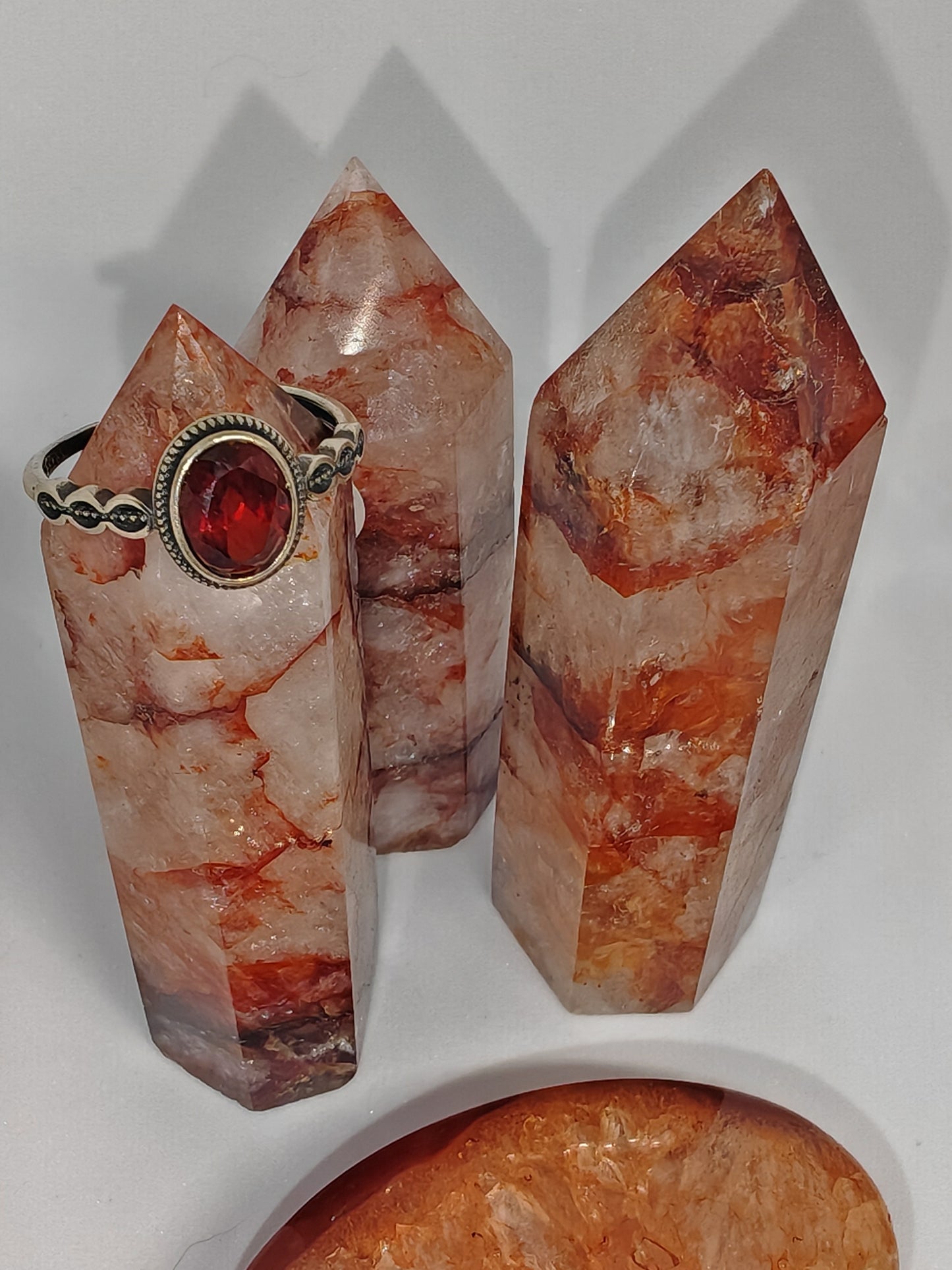 Oval Amethyst/ Sunstone/ Garnet Vintage - A Vintage Look with a Beaded Frame up to Size (R)