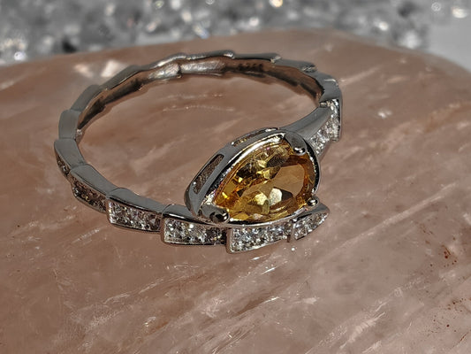 Staggered Snake - Choice of Two Sterling Silver Adjustable Rings up size S