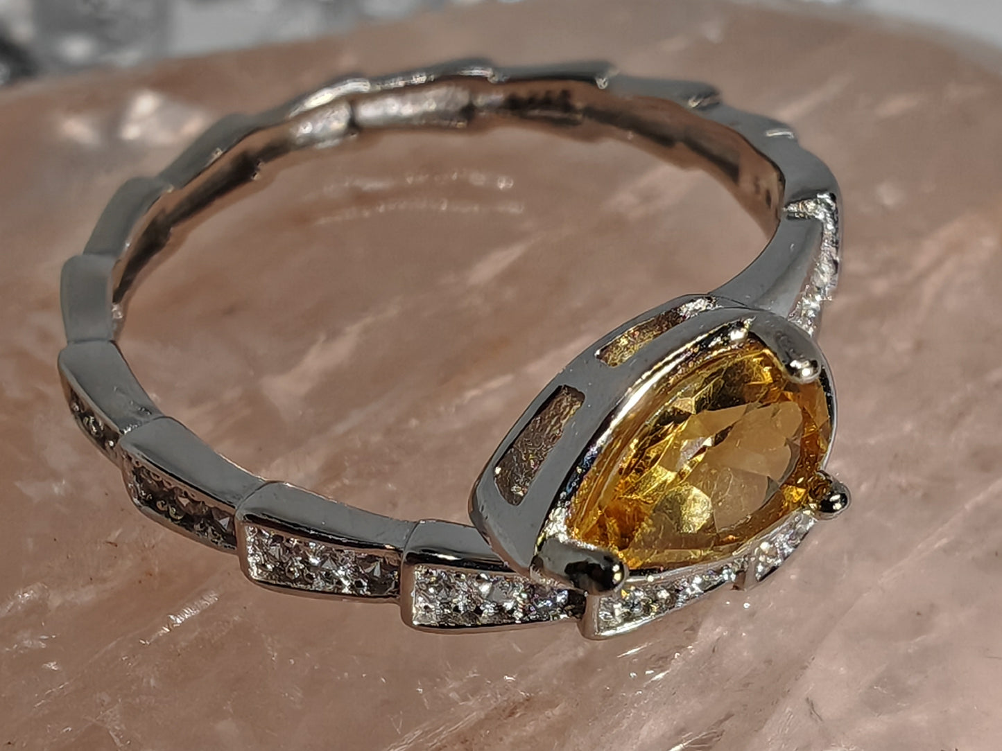 Staggered Snake - Choice of Two Sterling Silver Adjustable Rings up size S