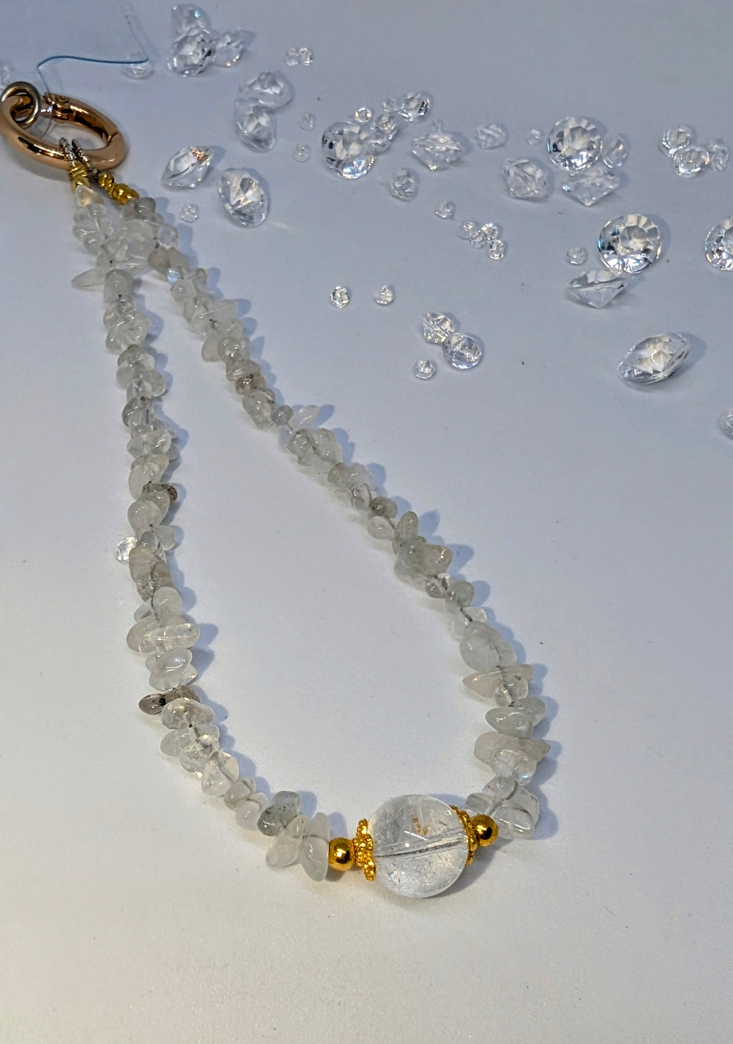 Moonstone Phone charm Wristlet