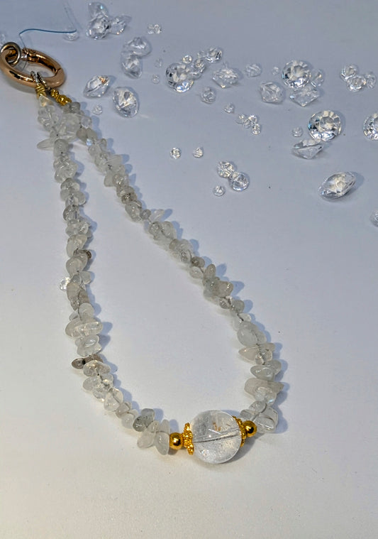 Moonstone Phone charm Wristlet