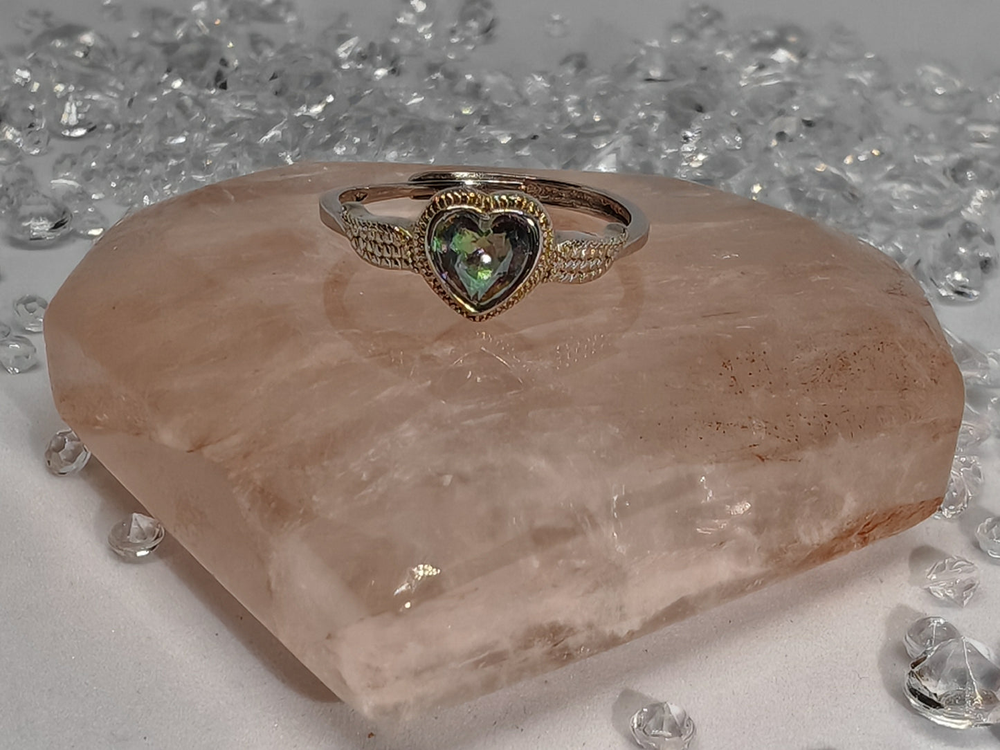 Mystic Angel - Sterling Silver Adjustable Ring up to Size R