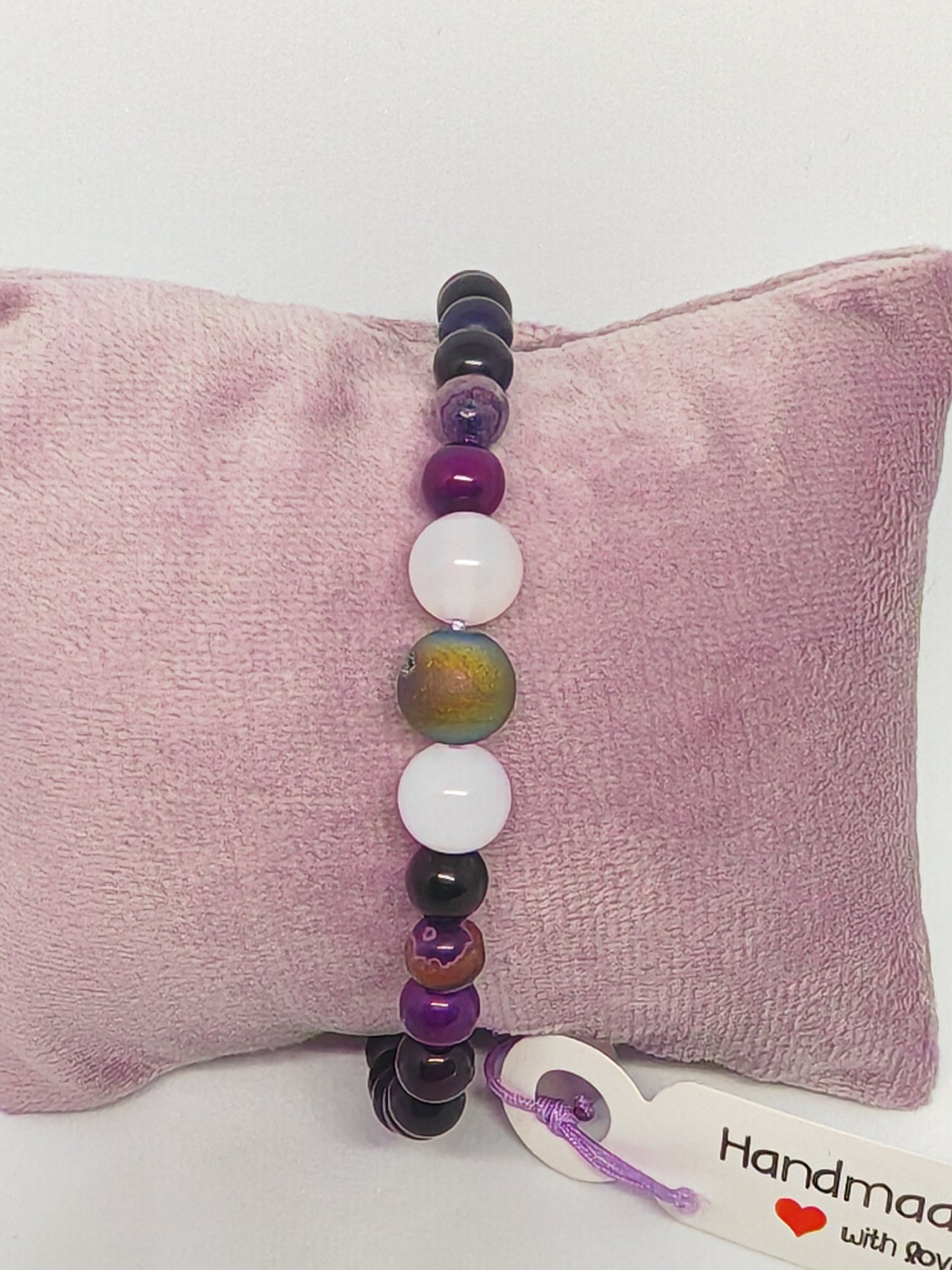 Purple striped peacock