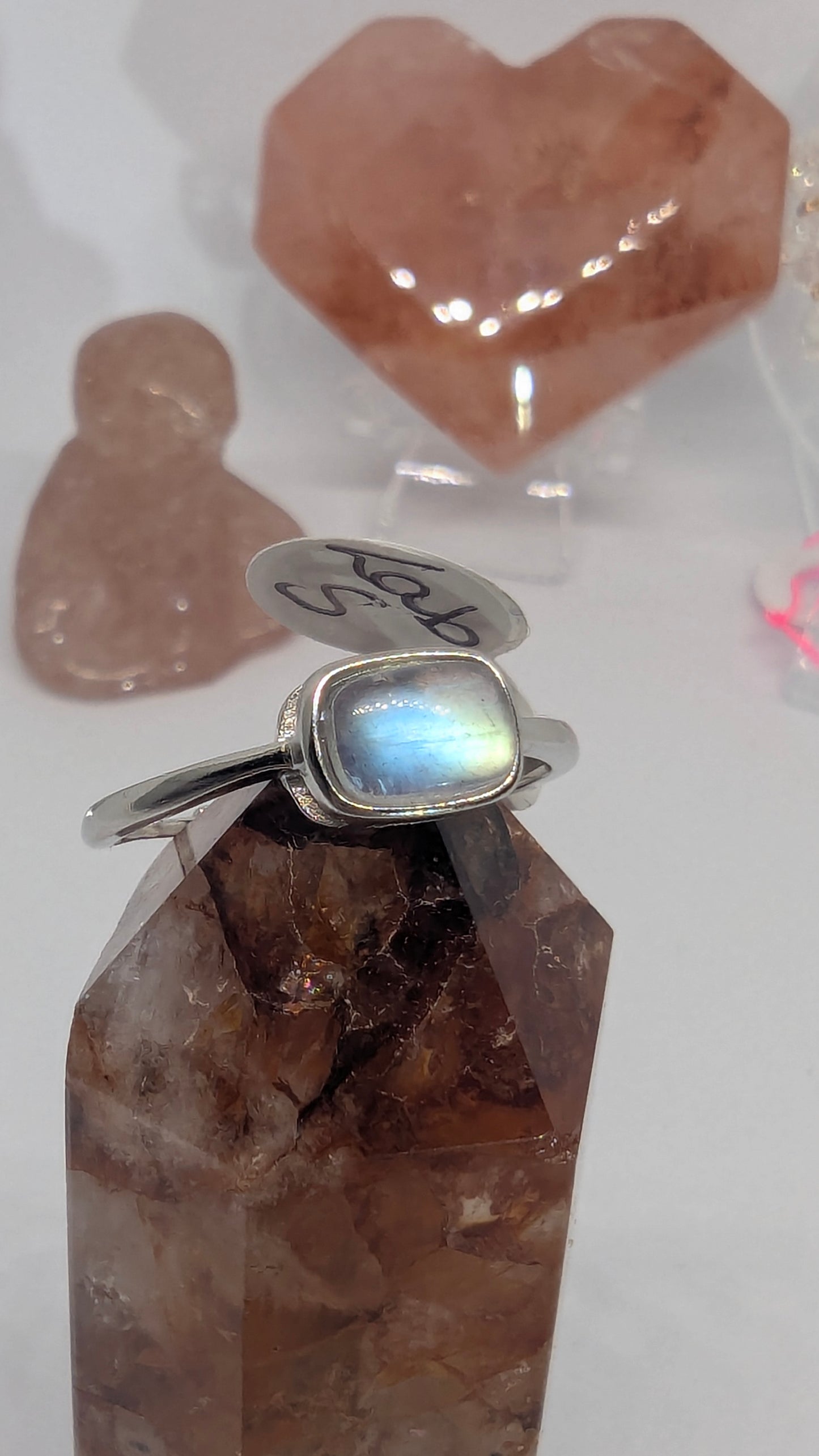 Flashy Labradorite - Adjustable Sterling silver S925 up to a size S