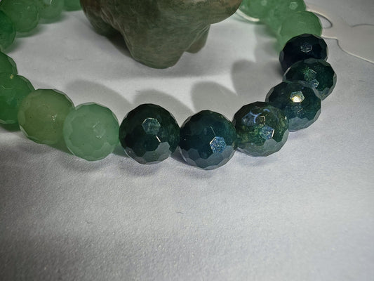 Green aventurine and Green moss