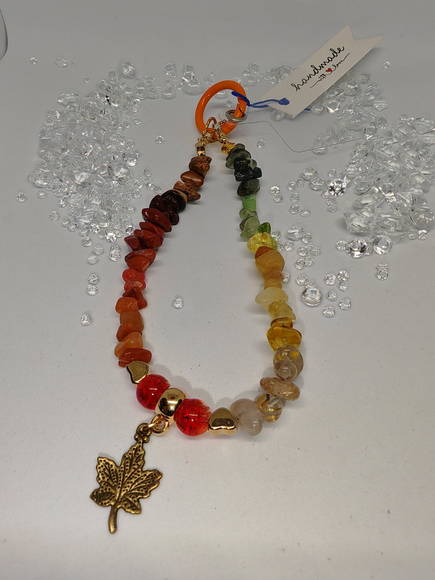 Autumn Phone Charm Wristlet