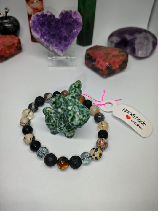 Mixed natural stone bracelet