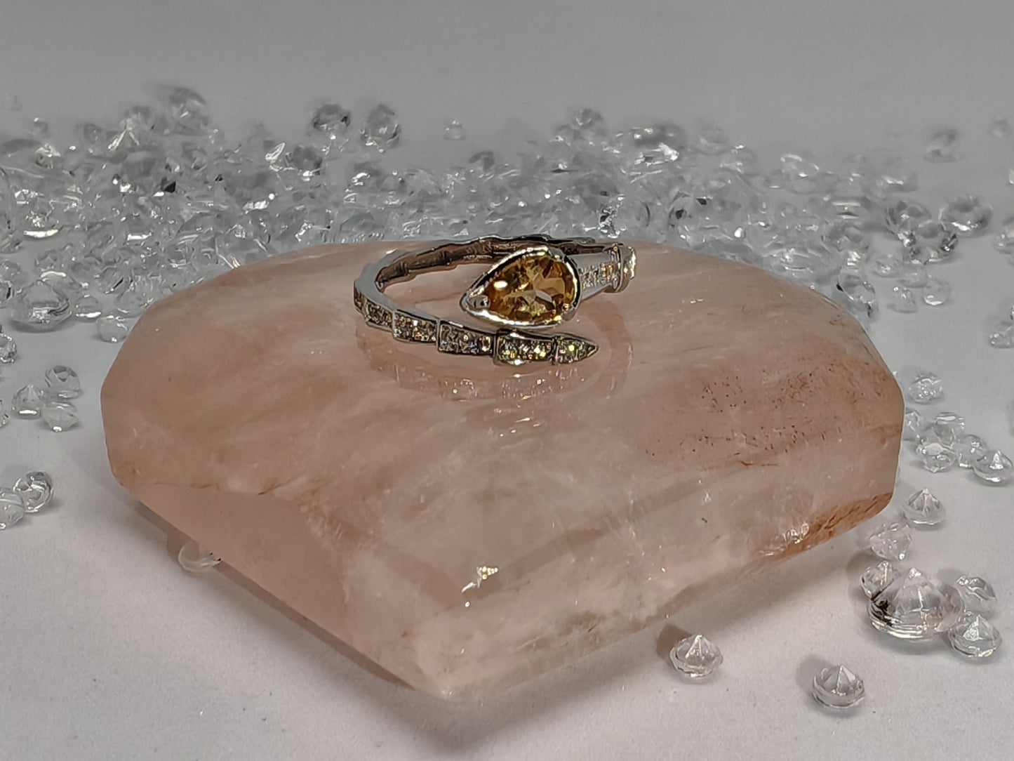 Staggered Snake - Choice of Two Sterling Silver Adjustable Rings up size S