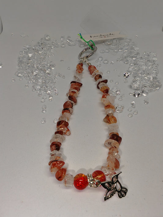 Hummingbird Phone Charm Wristlets