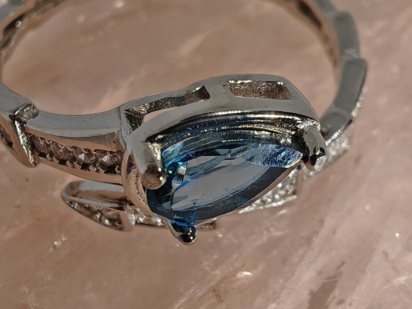 Staggered Snake - Choice of Two Sterling Silver Adjustable Rings up size S