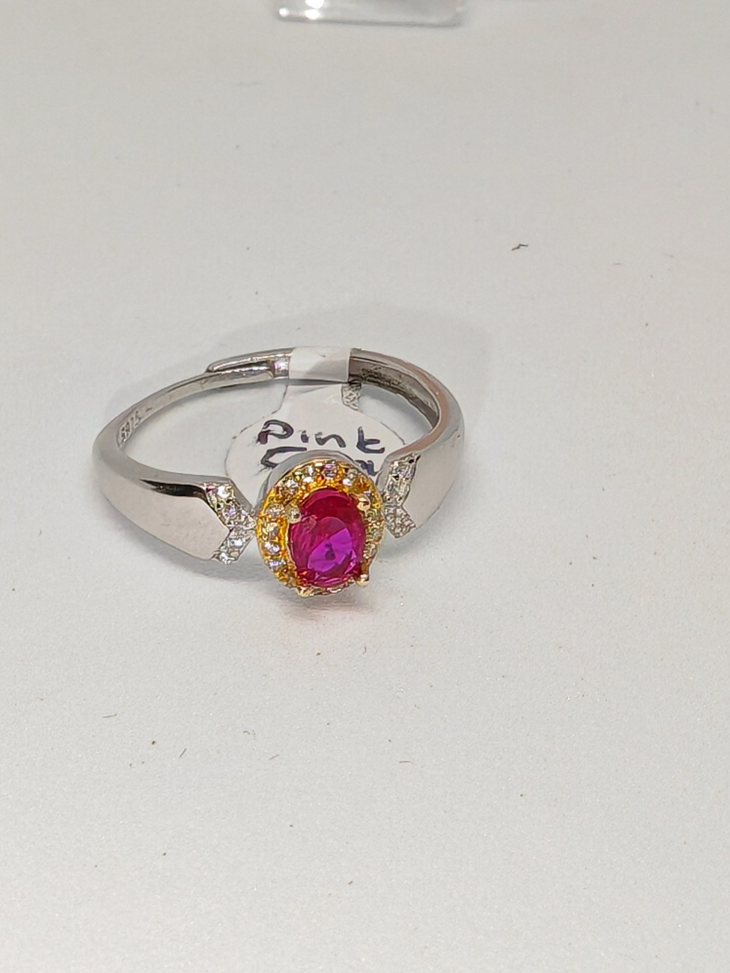 Red Gold and Bling - Red Ruby - Adjustable up to a T