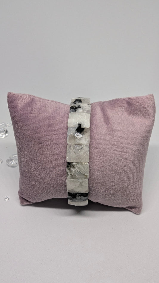 Moonstone Marble - Beautiful Statement Bracelet - 17cm