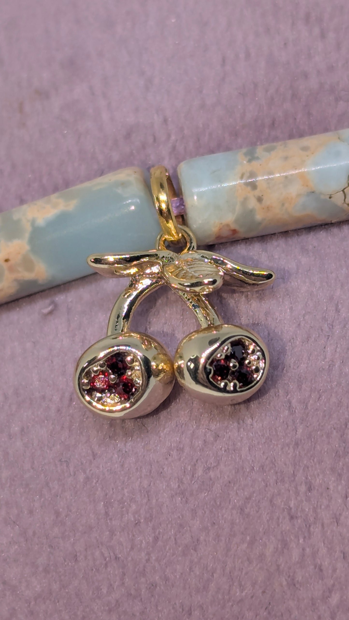 Shoushan Jasper & Cherries