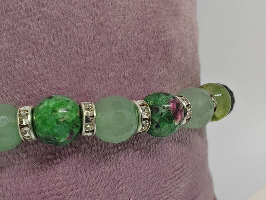 Pick and Mix - A Mix of Aventurine, Moss, Zoisite and Flourite - 16cm