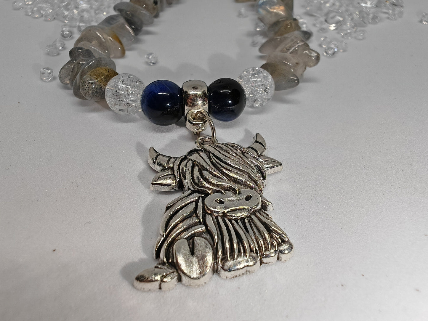 Highland Cow Phone Charm Wristlet