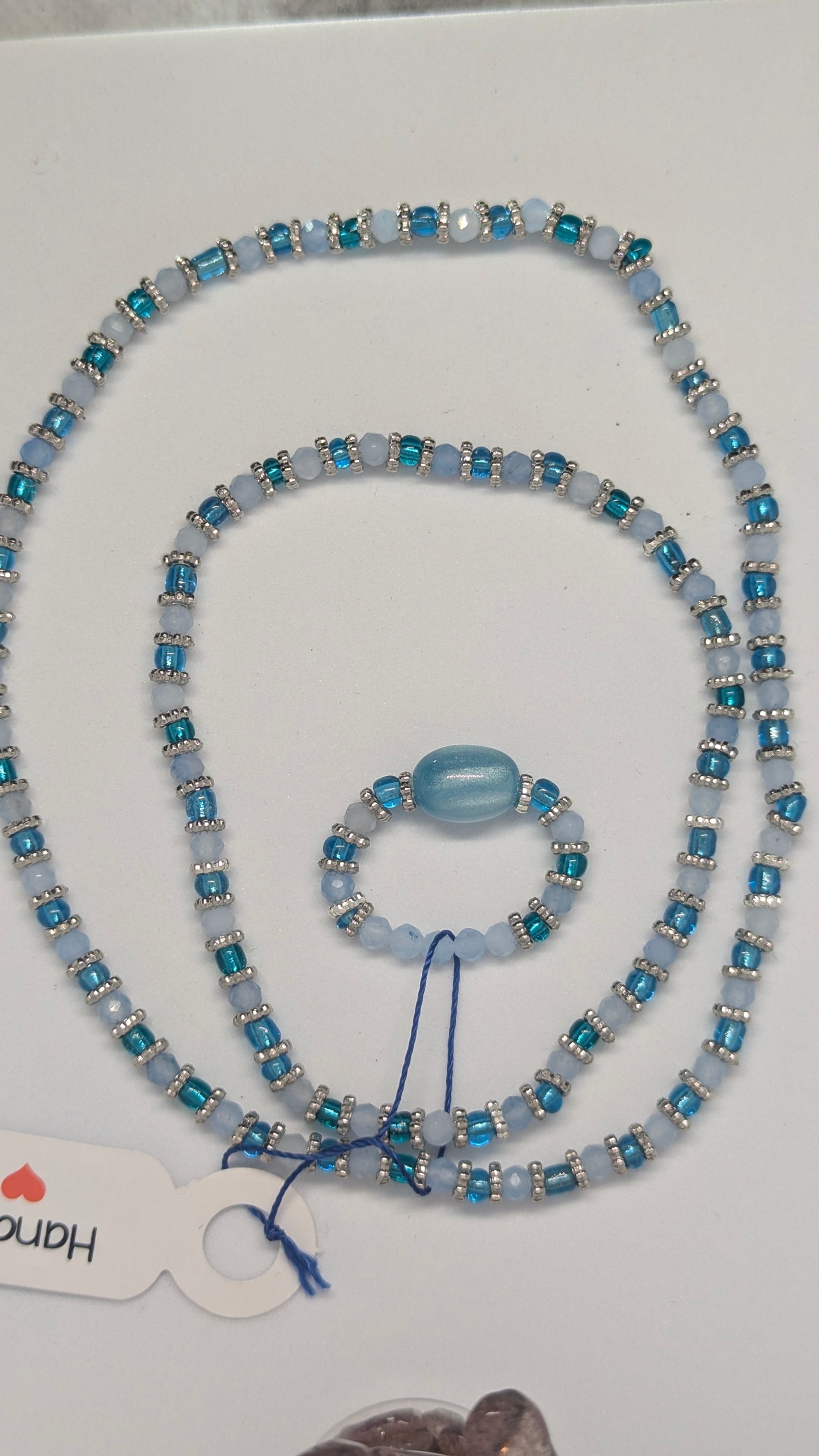 Aquamarine Set - Ring, Bracelet and Anklet