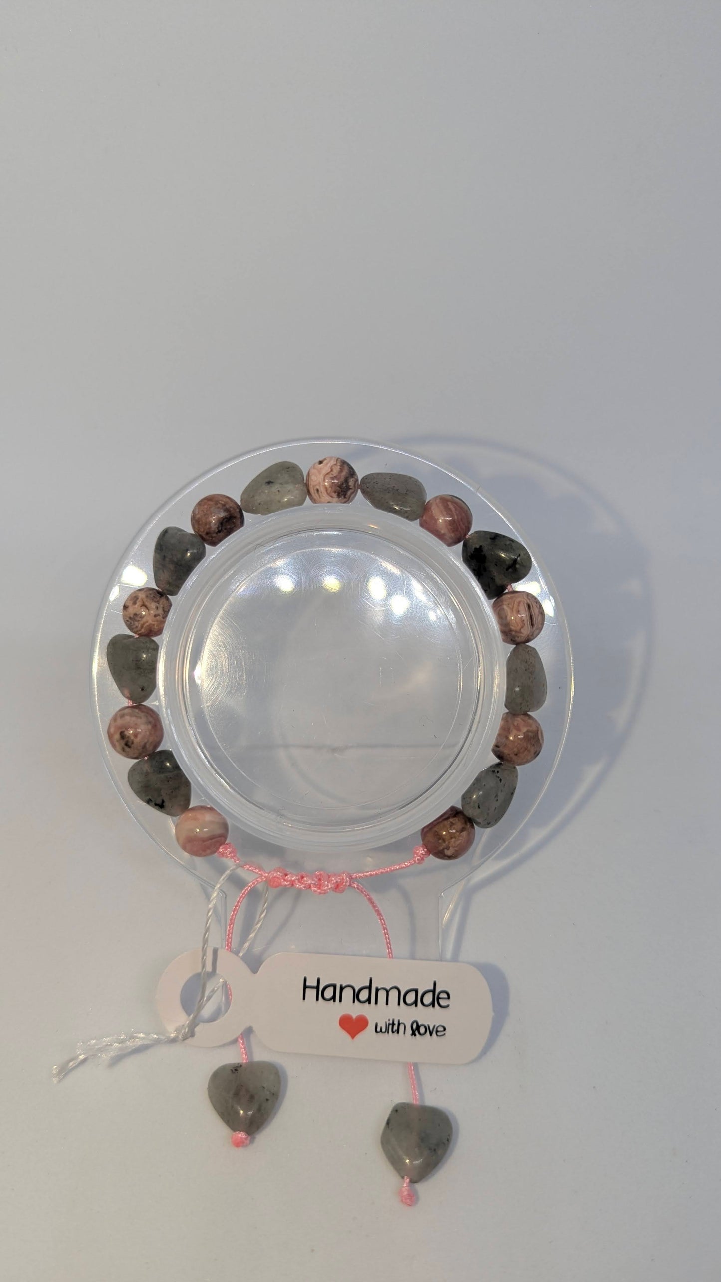 Labradorite Hearts & Pink Chaloncy