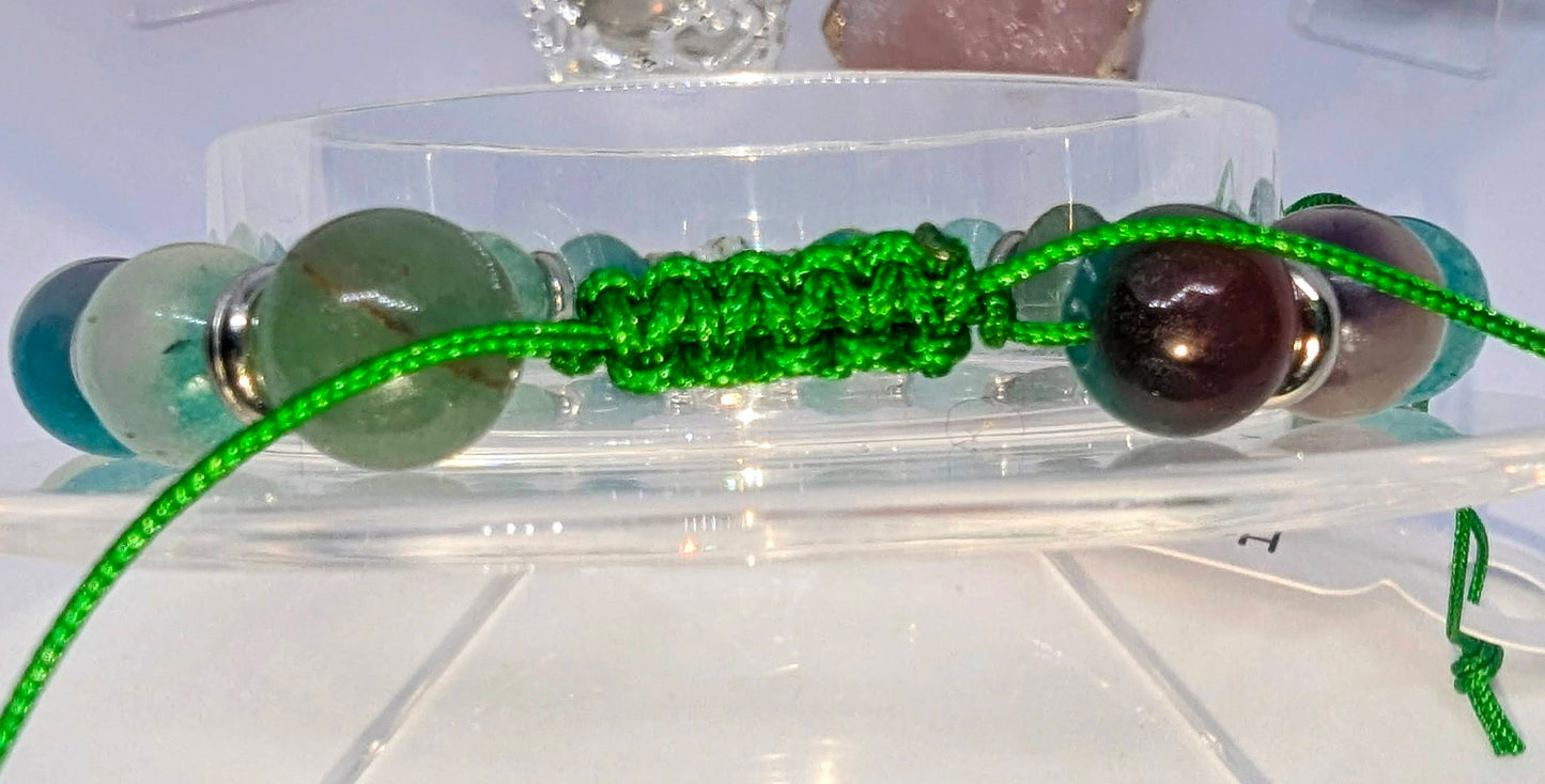 Mixed Agate - Handmade Adjustable Bracelet