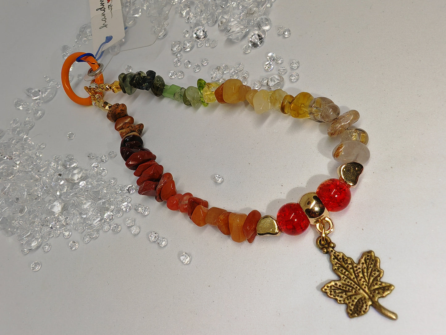 Autumn Phone Charm Wristlet