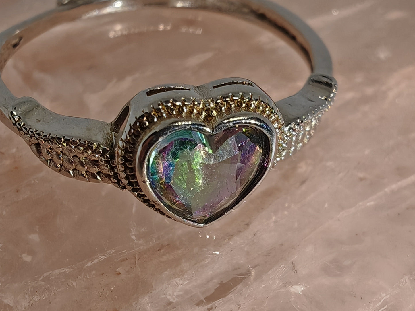 Mystic Angel - Sterling Silver Adjustable Ring up to Size R