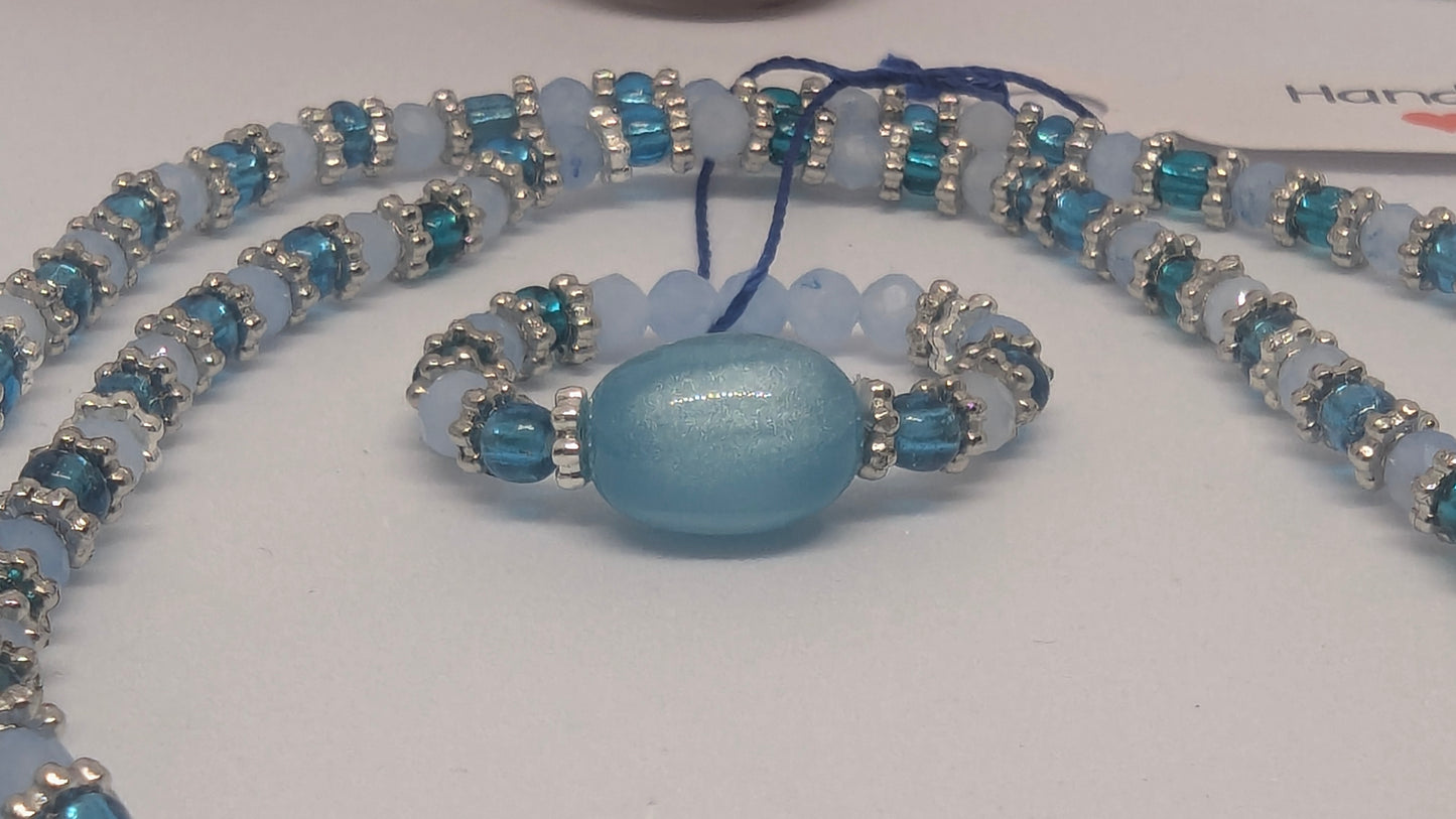 Aquamarine Set - Ring, Bracelet and Anklet