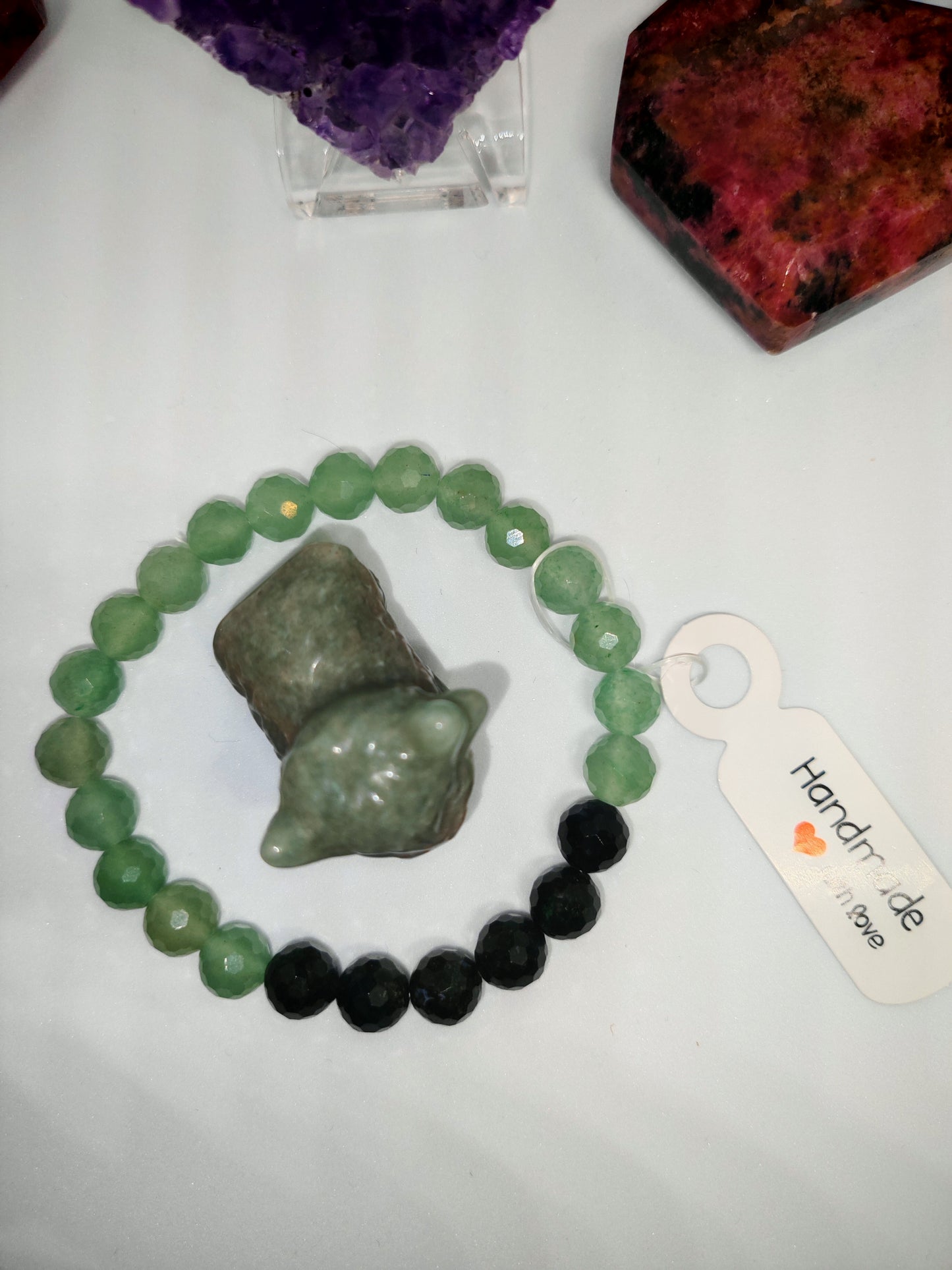 Green aventurine and Green moss