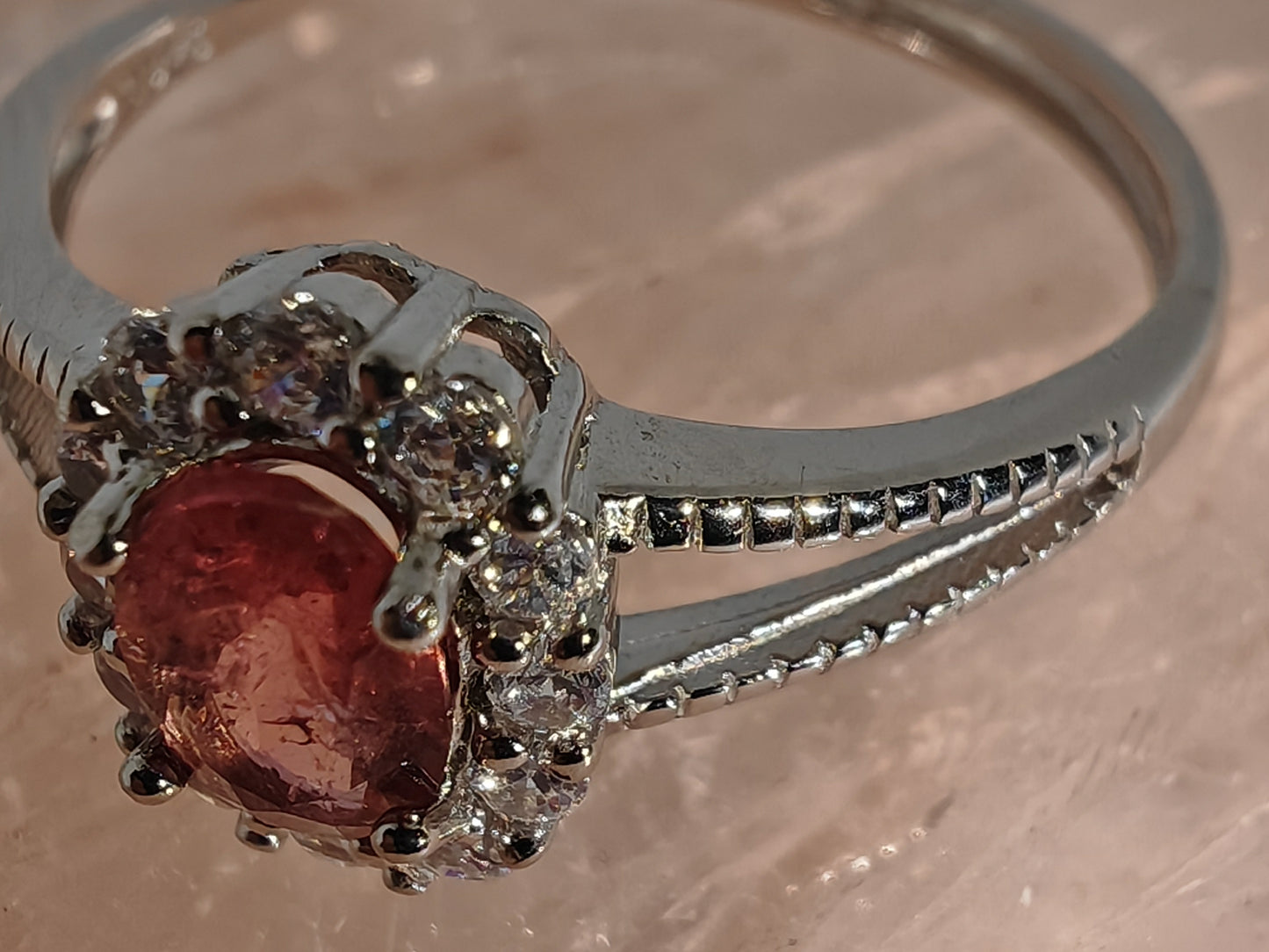 Elegant Tourmaline - Sterling Silver Adjustable Ring up to Size S