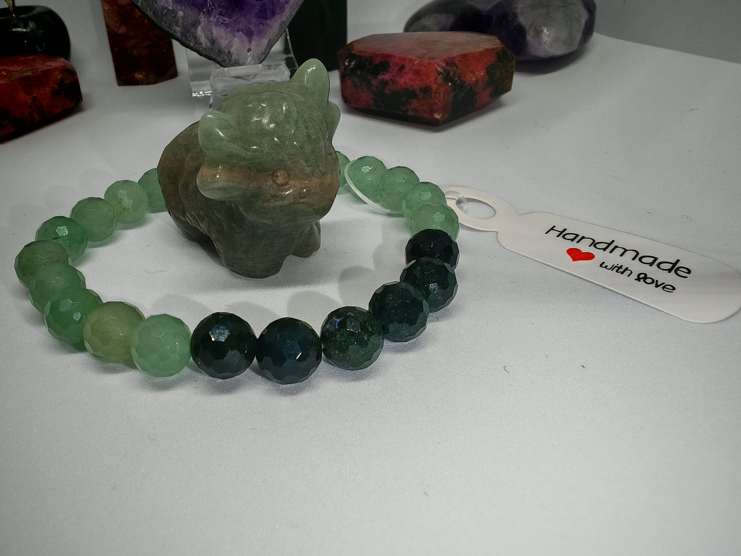 Green aventurine and Green moss