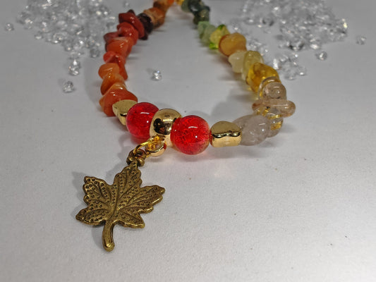 Autumn Phone Charm Wristlet