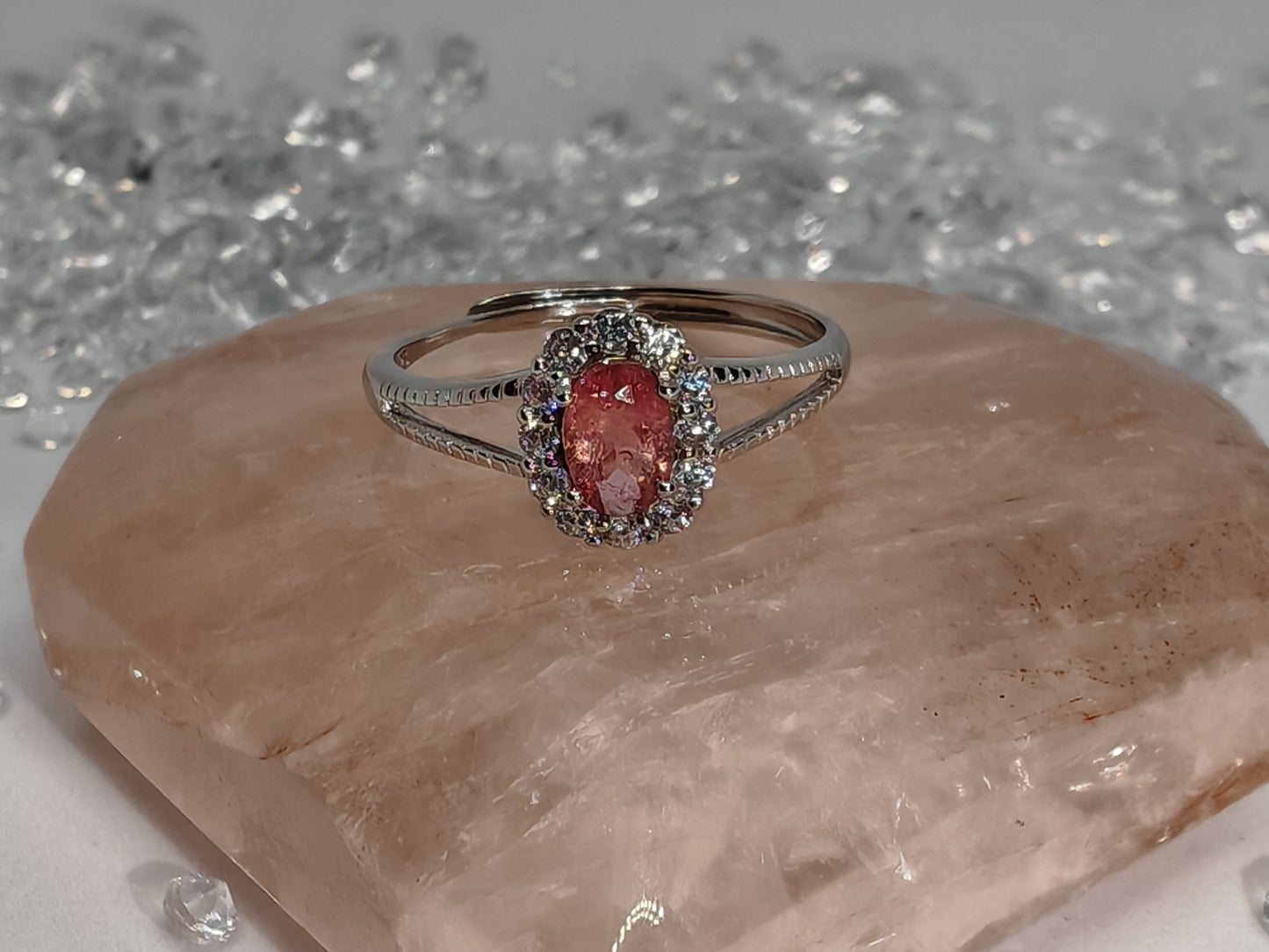 Elegant Tourmaline - Sterling Silver Adjustable Ring up to Size S