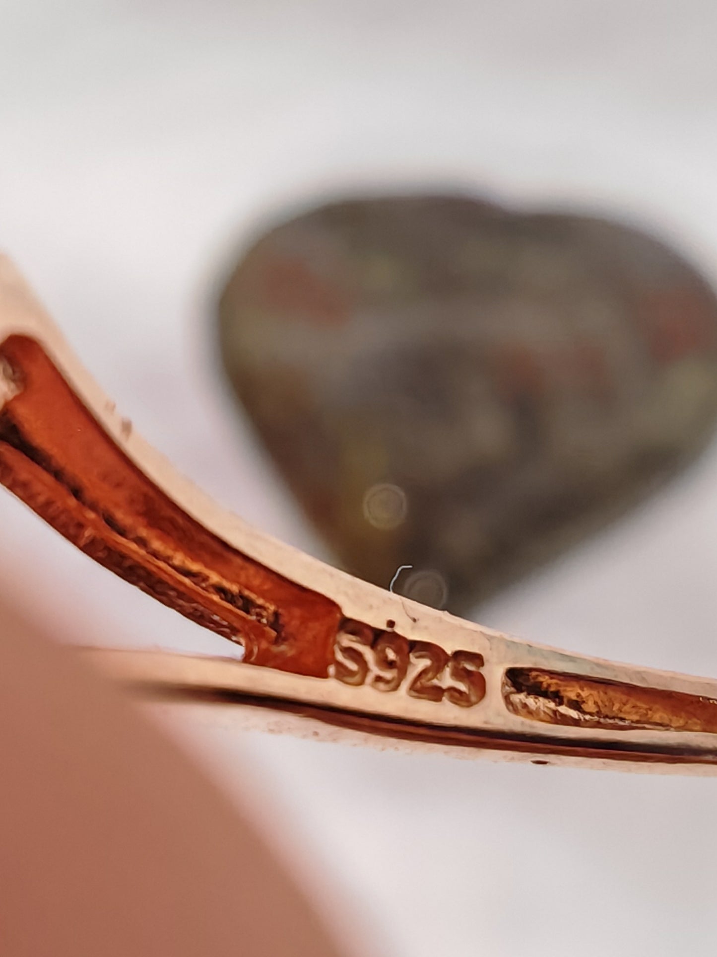 Roses and Lavender - Rose Gold Sterling Silver and Lavender Quartz - Adjustable up to Size S