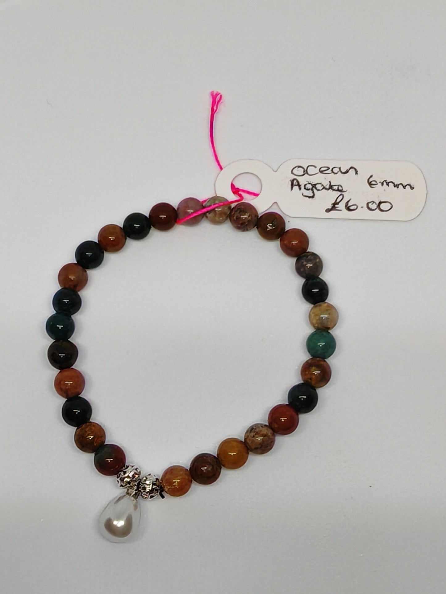 Ocean Agate Pearl - Mixed Colour Agate Stones and Pearl Finish