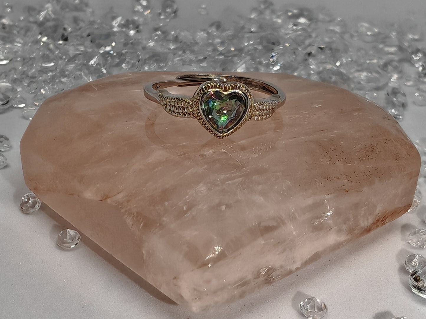 Mystic Angel - Sterling Silver Adjustable Ring up to Size R