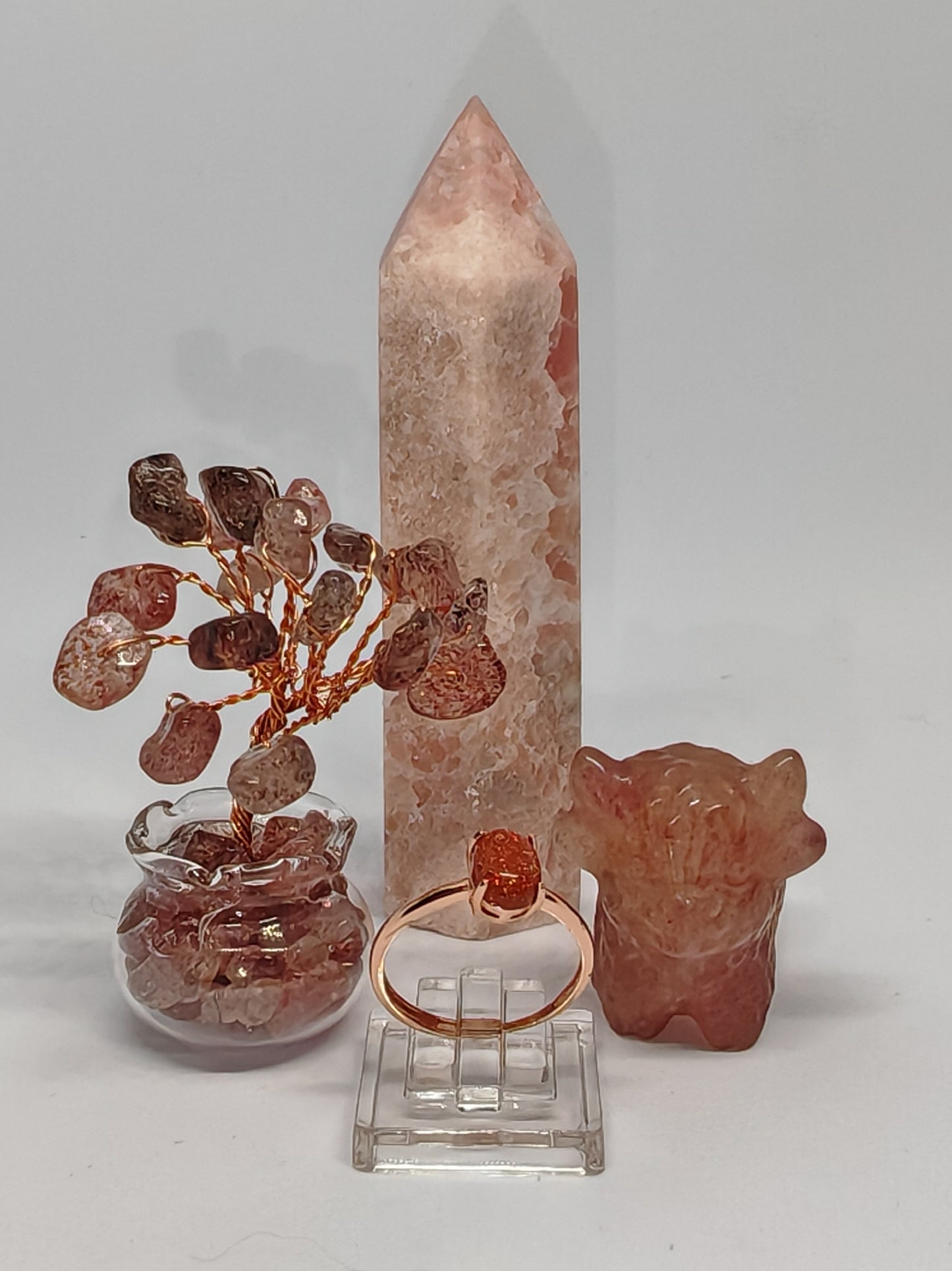 Simply Red Sandstone - Sterling Silver Adjustable Ring up to Size R