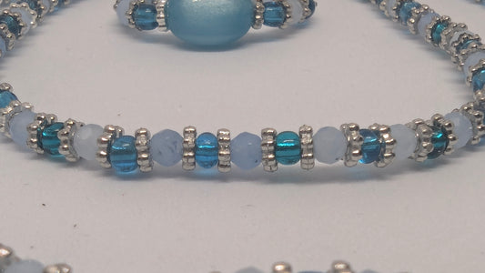 Aquamarine Set - Ring, Bracelet and Anklet