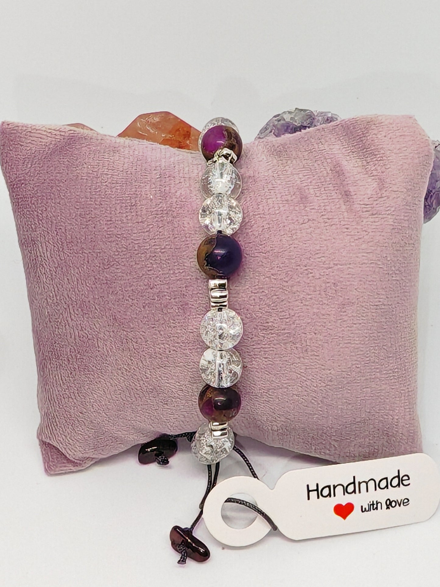 Cracked Cloisonne - Handmade Adjustable Bracelet